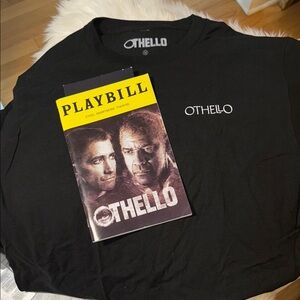 “Othello” Black Short Sleeve Tee with Playbill